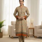 New Trendy Stitched Lawn Cotton 2pc Suit for Women - Summer Collection - Stitched Dresses for Women - Dress for Girls - Dresses for women