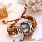 Luxury Stylish Girls Analog Handmade Braided Bracelet Watch Thread Knitted Weaved Strap Women Dress Casual Watches - Image 2