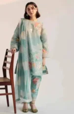 Winter Collection Baroque Karandi 3 Pcs Unstitched Dress | Dress for Girls | Dress for ladies | Dress for Women | Winter Dress - Image 2