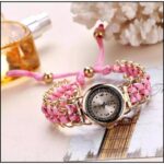 Luxury Stylish Girls Analog Handmade Braided Bracelet Watch Thread Knitted Weaved Strap Women Dress Casual Watches - Image 4