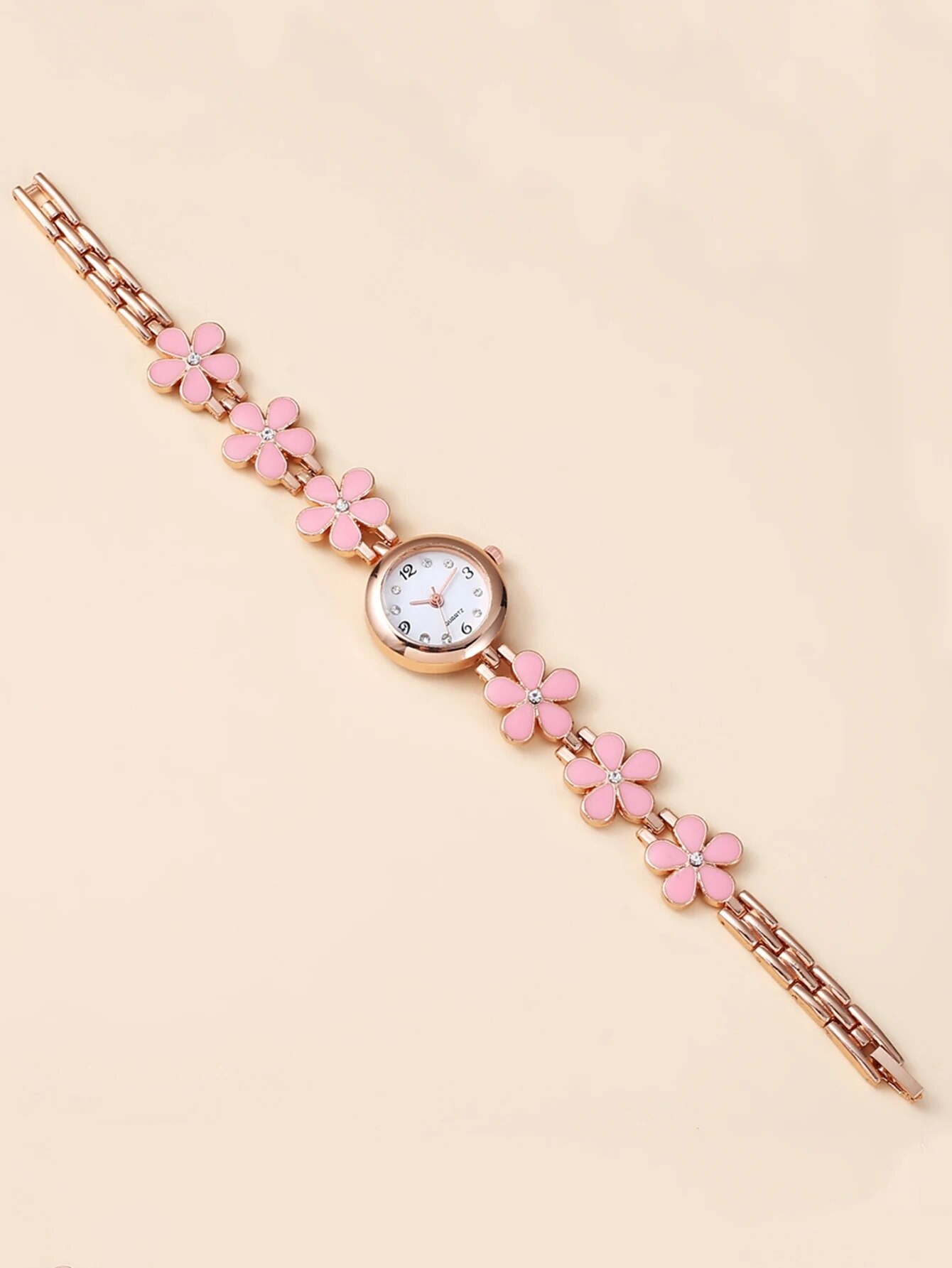 imgi_43_Sbe2bca94b04c489cac02d46de000287an Mori Small Dial Petal Bracelet Watch Korean Version Simple and Compact All Cute Small Fresh Quartz Watch - Image 1