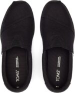 TOMS Black Canvas Slip-On Shoes for Women - Men - Comfortable Casual Loafers - Lightweight & Breathable - Image 2