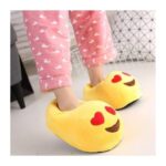 Love Heart Eyes Emoji Slipper Warm and Comfortable,Winter Slippers for Men, Women & Kids | Warm, Comfortable, Cute Emoji Slippers