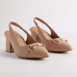 Metro Women Block Heel Slingback Shoes High Quality Buckle Decorated Heeled Pumps for Women - Image 5