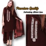 Winter Collection 2 Piece Velvet Dresses For Women | Velvet Dresses For Women Winter Unstitched | Velvet Dresses For Women Winter Fancy | winter clothes For Women - Image 2