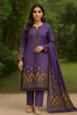 Lawn 3 Piece unstitched Suit For Girls And Women