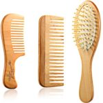 4 Pack of Wood Hair Comb