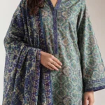 Unstitched Printed Lawn 3-Piece Suit