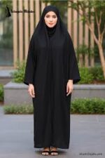 Black Elegant Abaya - Image 3